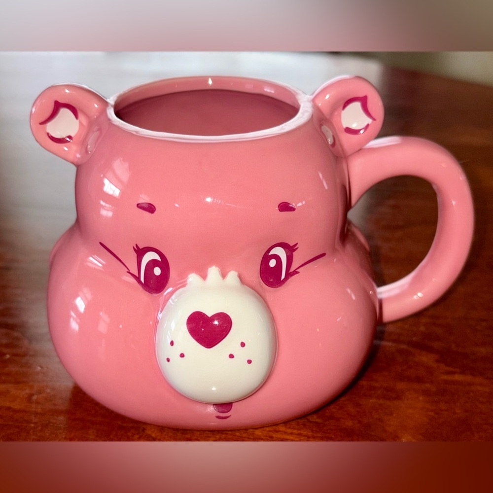 Pink Care Bear Ceramic Mug New